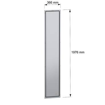 Schneider Electric NSYBPN204 Rückwand, Außenbefestigung, PanelSeT SFN, für elektrische Gehäuse H 2000 x B 400mm Rückwand 1St.