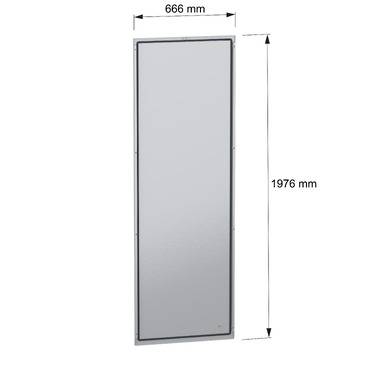 Schneider Electric NSYBPN207 Rückwand, Außenbefestigung, PanelSeT SFN, für elektrische Gehäuse H 2000 x B 700mm Rückwand 1St.
