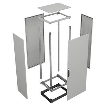 Schneider Electric NSYSFNC55ED Unterer und oberer Rahmen, PrismaSeT 6300, für elektrische Gehäuse B 500 x T 500 mm, inklusive