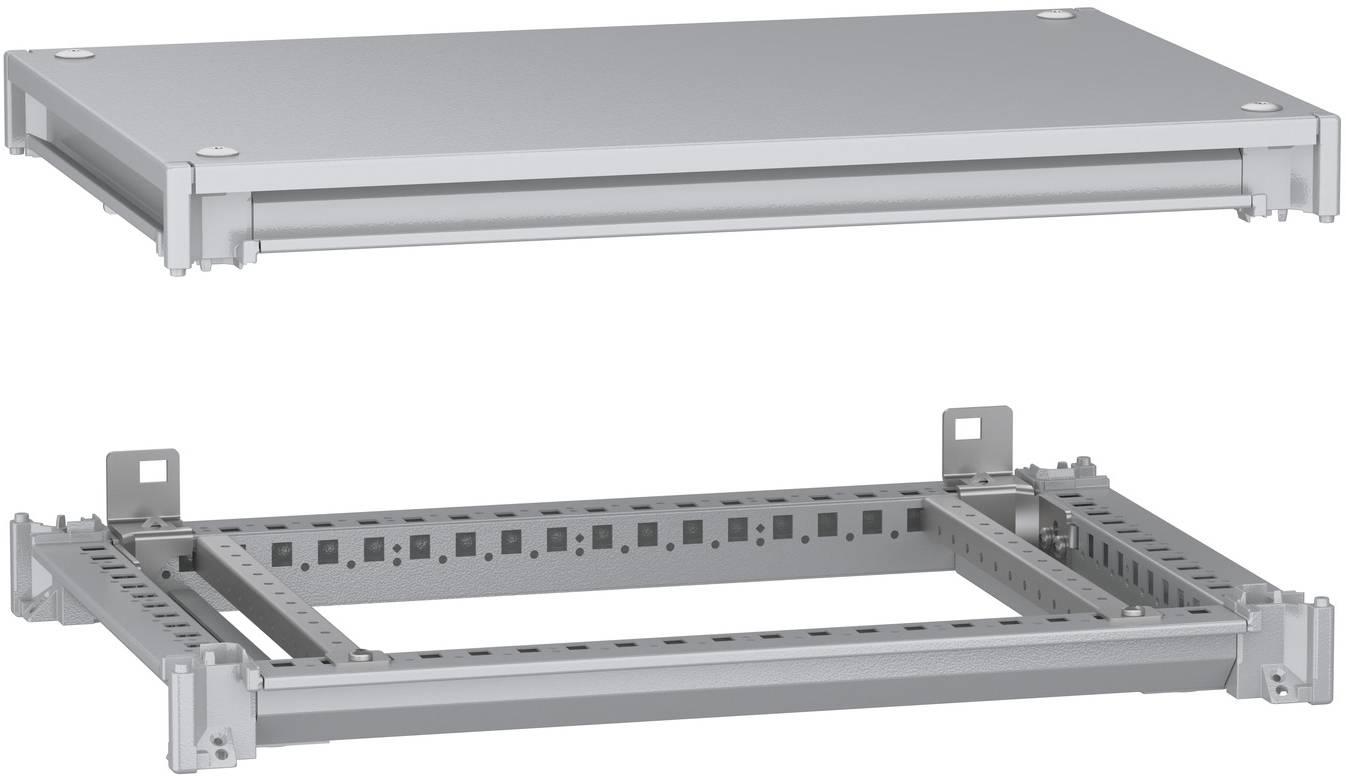 Schneider Electric NSYSFNC64 Unterer und oberer Rahmen, PanelSeT SFN, für elektrische Gehäuse B 600 x T 400 mm, inklusive Dach