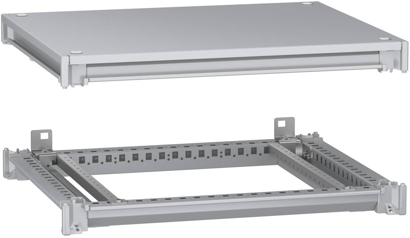 Schneider Electric NSYSFNC65 Unterer und oberer Rahmen, PanelSeT SFN, für elektrische Gehäuse B 600 x T 500 mm, inklusive Dach