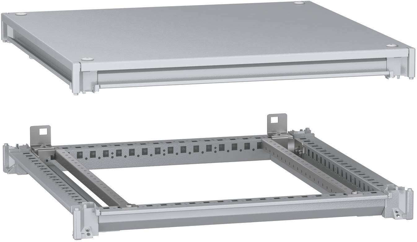 Schneider Electric NSYSFNC66 Unterer und oberer Rahmen, PanelSeT SFN, für elektrische Gehäuse B 600 x T 600 mm, inklusive Dach