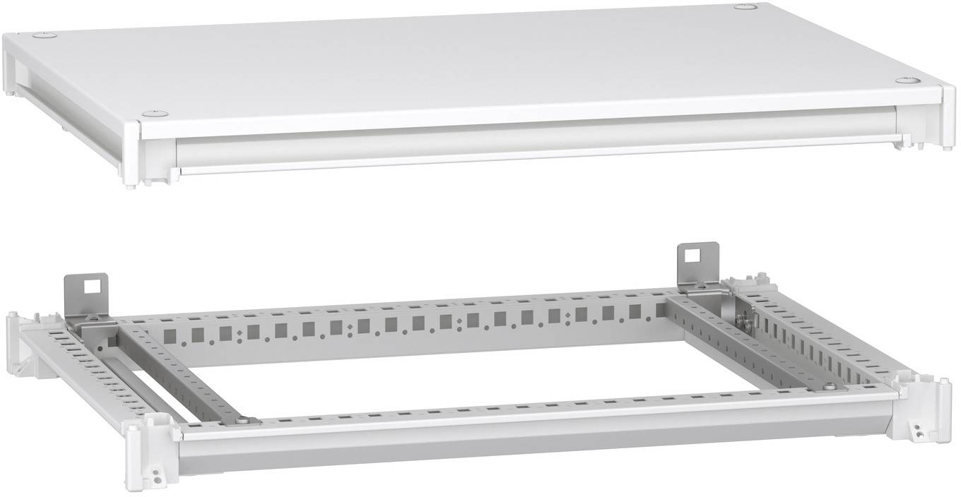 Schneider Electric NSYSFNC75ED Unterer und oberer Rahmen, PrismaSeT HD, für elektrische Gehäuse B 700 x T 500 mm, inklusive Dach