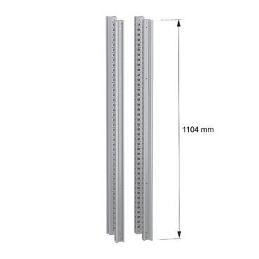 Schneider Electric NSYSFNV12 Vertikalstützen, PanelSeT SFN, für elektrische Gehäuse H 1200 mm, 4 Stück Stützschiene 1St.