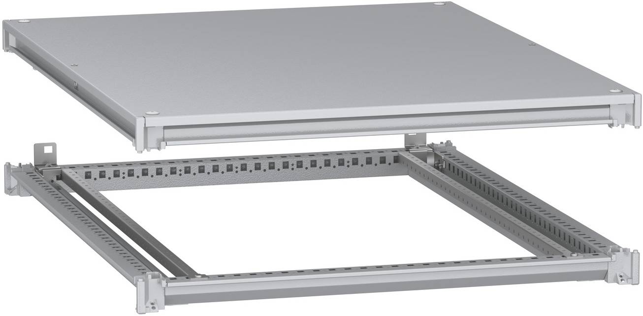 Schneider Electric NSYSFNC810 Unterer und oberer Rahmen, PanelSeT SFN, für elektrische Gehäuse B 800 x T 1000 mm, inklusive Dach
