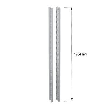 Schneider Electric NSYSFNV20 Senkrechtstützen, PanelSeT SFN, für elektrische Gehäuse H 2000 mm, 4 Stück Stützschiene 1St.
