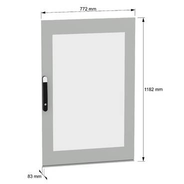 Schneider Electric NSYSFND128T Glastür 1St.