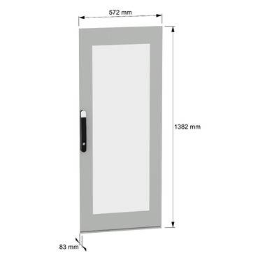 Schneider Electric NSYSFND146T Glastür 1St.