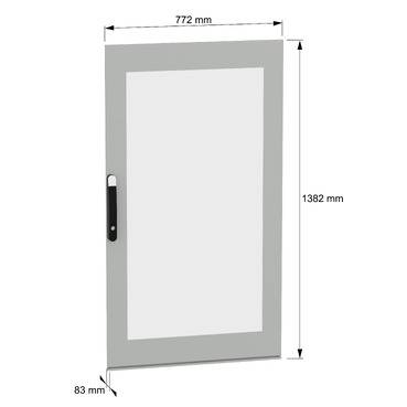 Schneider Electric NSYSFND148T Glastür 1St.