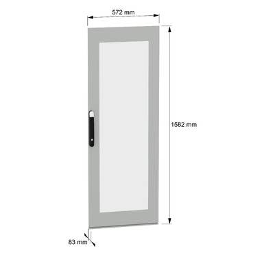 Schneider Electric NSYSFND166T Glastür 1St.