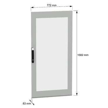 Schneider Electric NSYSFND168T Glastür 1St.