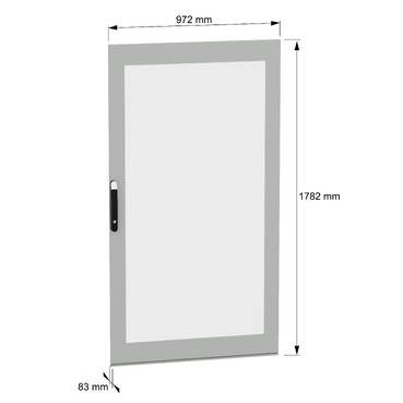 Schneider Electric NSYSFND1810T Glastür 1St.