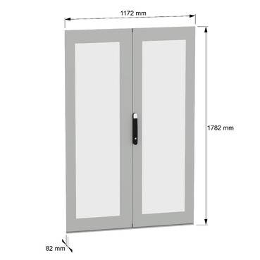 Schneider Electric NSYSFND18122DT Glastür 1St.