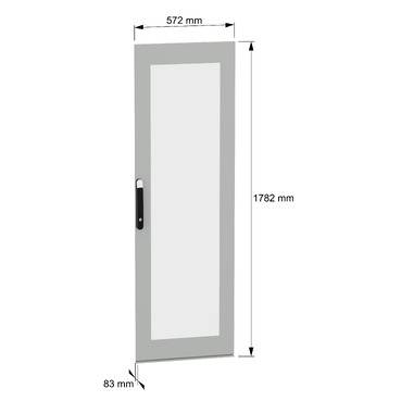 Schneider Electric NSYSFND186T Glastür 1St.