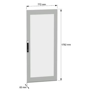 Schneider Electric NSYSFND188T Glastür 1St.