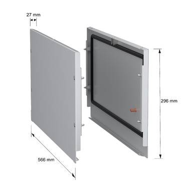 Schneider Electric NSYSPBCN36 Seitenwände, PanelSeT SFN, für Sammelschienenraum D 600 mm, RAL 7035, 2er-Set Seitenwände 1St.