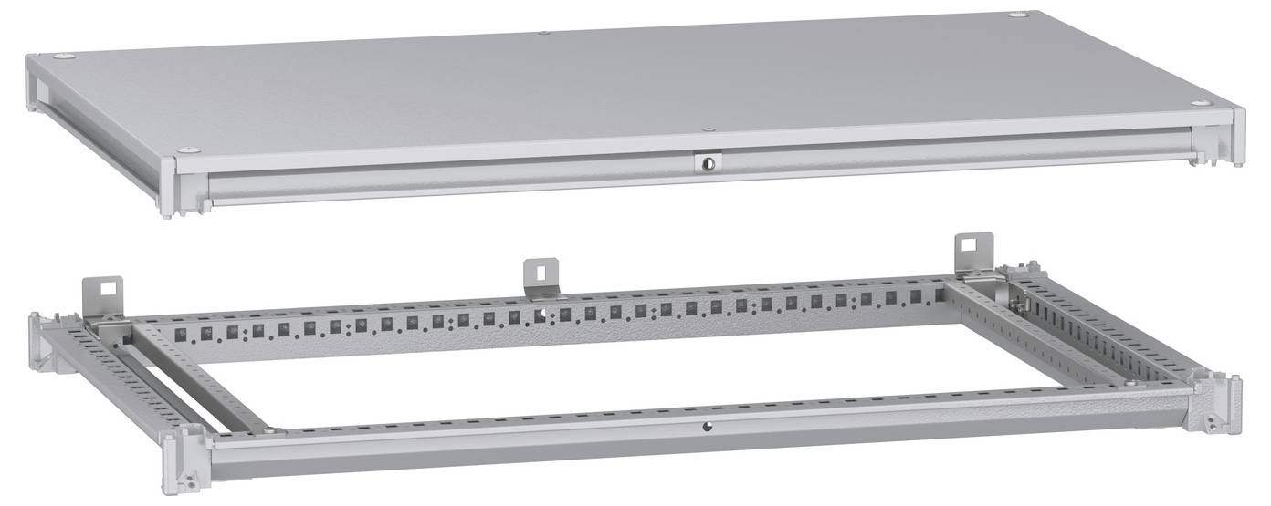Schneider Electric NSYSFNC106 Unterer und oberer Rahmen, PanelSeT SFN, für elektrische Gehäuse B 1000 x T 600 mm, inklusive Dach