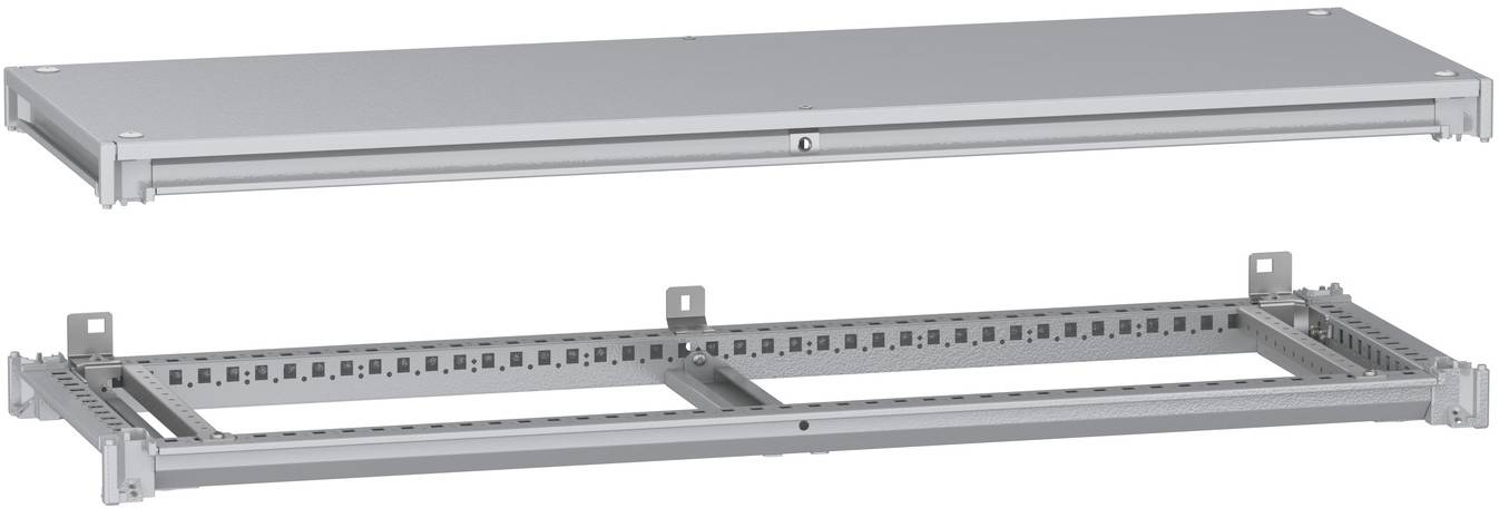 Schneider Electric NSYSFNC124 Unterer und oberer Rahmen, PanelSeT SFN, für elektrische Gehäuse B 1200 x T 400 mm, inklusive Dach