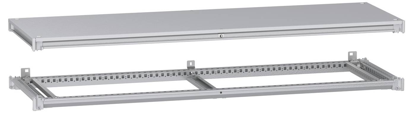 Schneider Electric NSYSFNC165 Unterer und oberer Rahmen, PanelSeT SFN, für elektrische Gehäuse B 1600 x T 500 mm, inklusive Dach