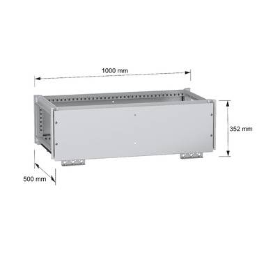Schneider Electric NSYTBCN3105 Obere Sammelschienenkammer, PanelSeT SFN, für elektrische Gehäuse B 1000 x T 500 mm, IP55