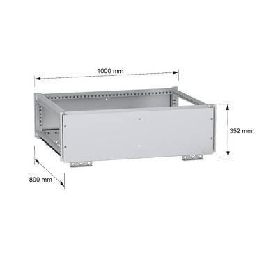 Schneider Electric NSYTBCN3108 Obere Sammelschienenkammer, PanelSeT SFN, für elektrische Gehäuse B 1000 x T 800 mm, IP55