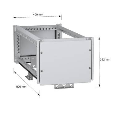 Schneider Electric NSYTBCN348 Obere Sammelschienenkammer, PanelSeT SFN, für elektrische Gehäuse B 400 x T 800 mm, IP55