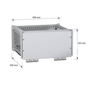 Schneider Electric NSYTBCN365 Obere Sammelschienenkammer, PanelSeT SFN, für elektrische Gehäuse B 600 x T 500 mm, IP55