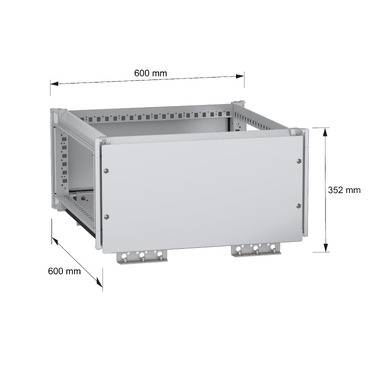 Schneider Electric NSYTBCN366 Obere Sammelschienenkammer, PanelSeT SFN, für elektrische Gehäuse B 600 x T 600 mm, IP55