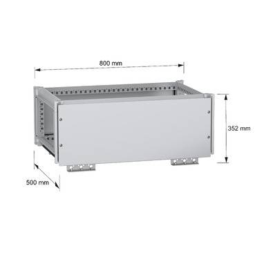 Schneider Electric NSYTBCN385 Obere Sammelschienenkammer, PanelSeT SFN, für elektrische Gehäuse B 800 x T 500 mm, IP55