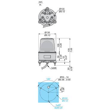 Schneider Electric Rundumleuchte XVR13B05L