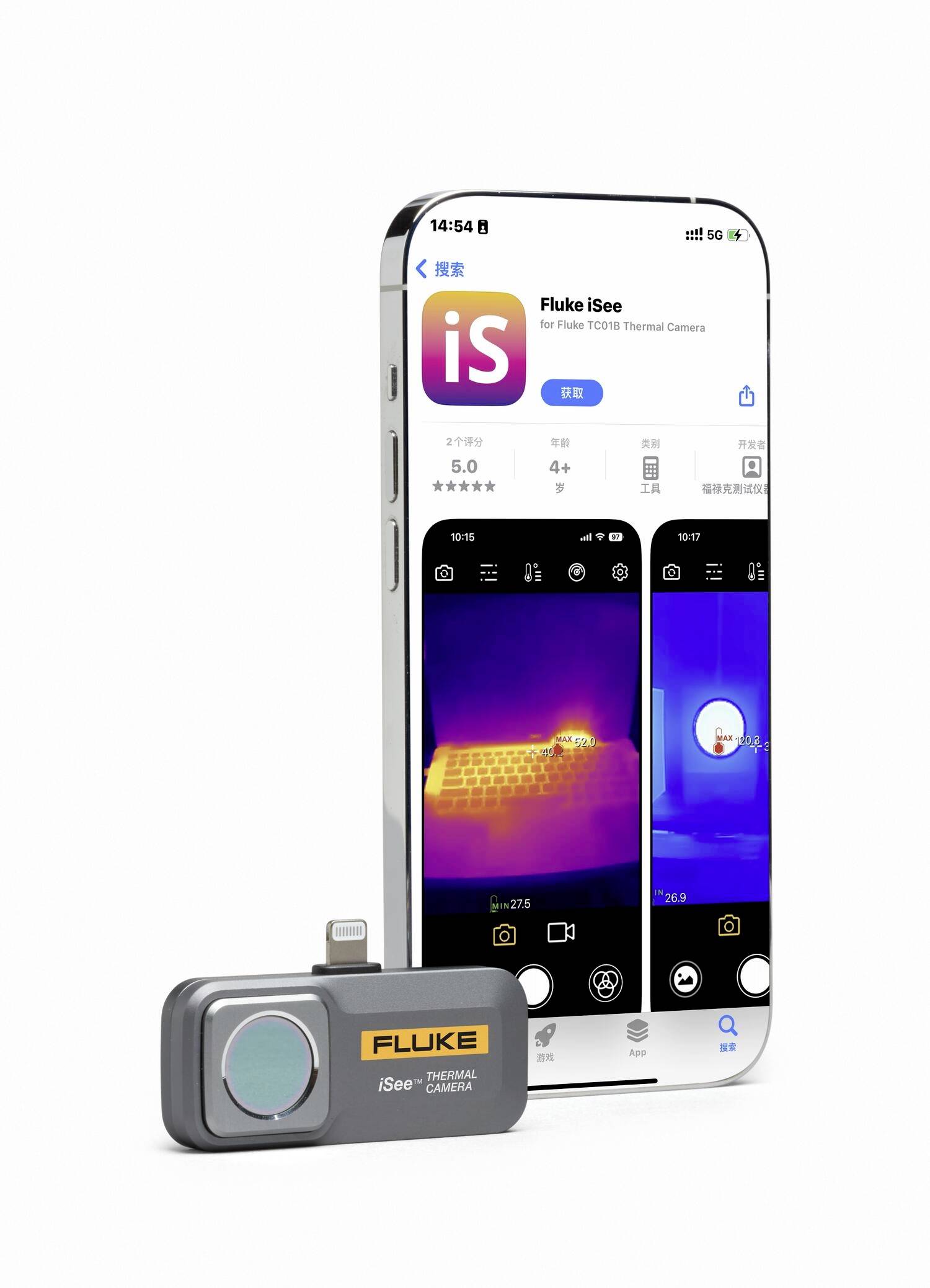 Fluke FLUKE-TC01B 25HZ Wärmebildkamera -20 bis +550 °C 256 x 192 Pixel 25 Hz