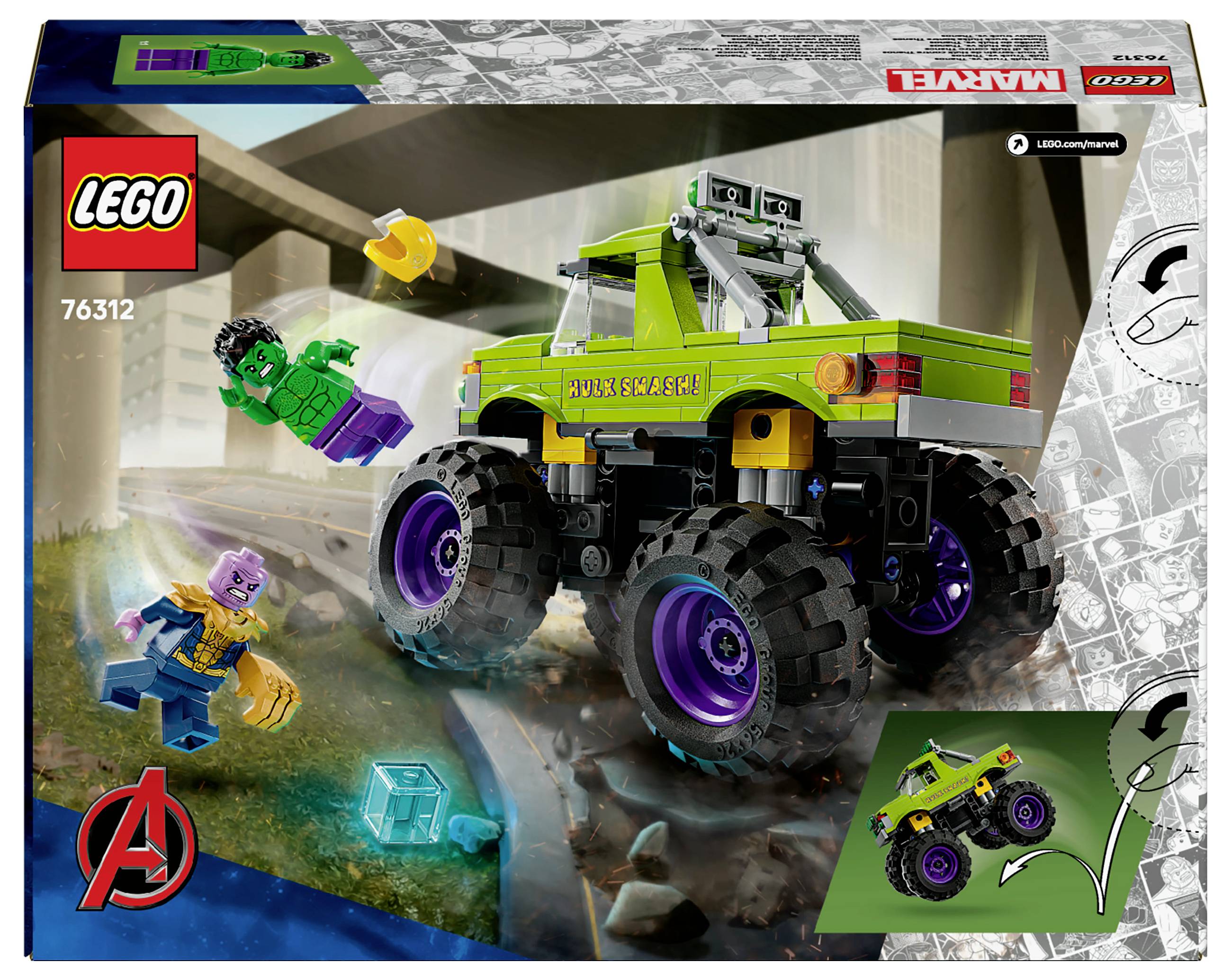 76312 LEGO® MARVEL SUPER HEROES Hulk-Truck vs. Thanos