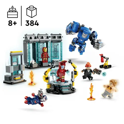 76315 LEGO® MARVEL SUPER HEROES Iron Mans Labor: Halle der Rüstungen 76315 LEGO® MARVEL SUPER HEROES Iron Mans Labor: Halle der Rüstungen