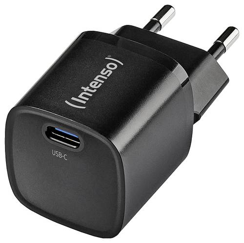 Intenso Power Adapter W30C² black USB Ladegerät 30 W 1x USB-C® Schwarz Innenbereich GaN, USB Power