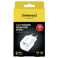 Intenso Power Adapter W30C² white USB Ladegerät 30W 1x USB-C® Weiß Innenbereich GaN, USB Power Delivery (USB-PD) Intenso Power Adapter W30C² white USB Ladegerät 30W 1x USB-C® Weiß Innenbereich GaN, USB Power Delivery (USB-PD)
