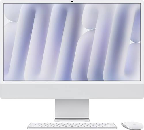 Apple iMac 24 Retina 4.5K (M4, 2024) 61 cm (24 Zoll) Silber 16 GB RAM 256 GB SSD 8‑Core CPU 8-Core