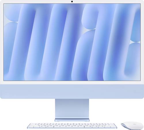 Apple iMac 24 Retina 4.5K (M4, 2024) 61 cm (24 Zoll) Blau 16 GB RAM 256 GB SSD 8‑Core CPU 8-Core GP