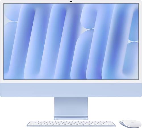 Apple iMac 24 Retina 4.5K (M4, 2024) 61 cm (24 Zoll) Blau 16 GB RAM 512 GB SSD 10-Core CPU 10‑Core