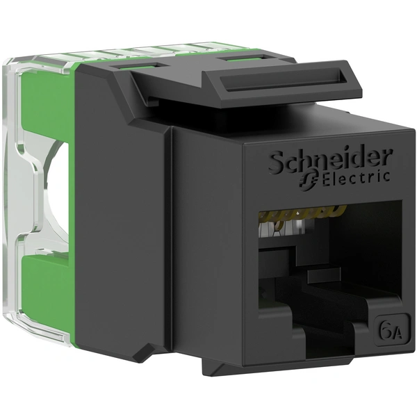 Schneider Electric Actassi S-110 Stecker RJ45 Keystone Ungeschirmt Cat6A Schwarz - Beutel x 1 Inhalt: 24St. Schneider Electric Actassi S-110 Stecker RJ45 Keystone Ungeschirmt Cat6A Schwarz - Beutel x 1 Inhalt: 24St.