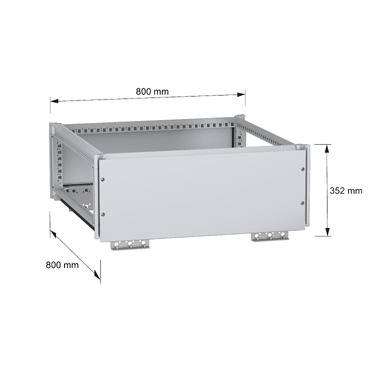 Schneider Electric NSYTBCN388 Obere Sammelschienenkammer, PanelSeT SFN, für elektrische Gehäuse B 800 x T 800 mm, IP55