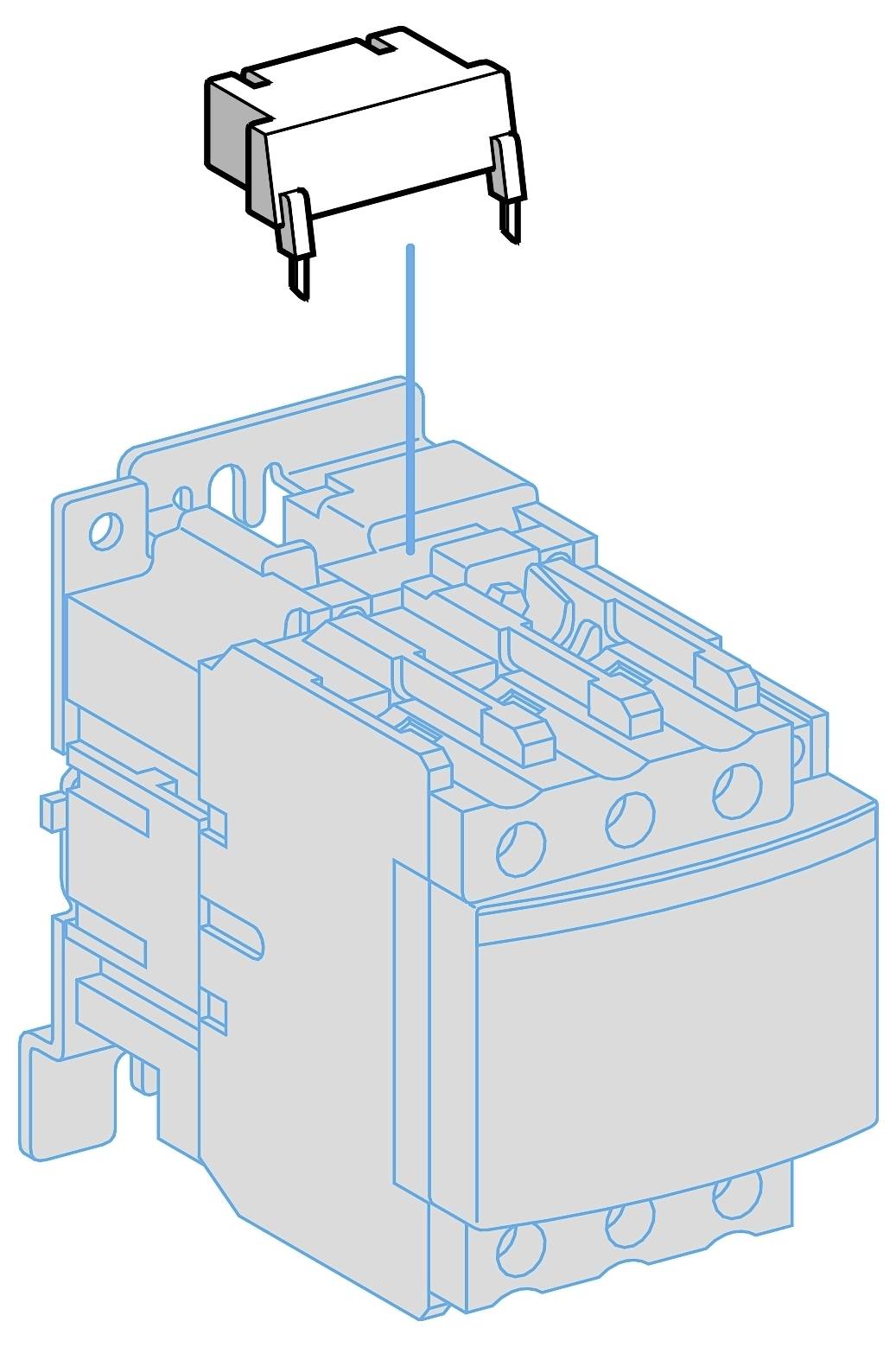 Schneider Electric LA4DE3G Entstörmodul für Schütze, Varistor, 50-127V DC, anschraubbar Entstörmodul 1St.