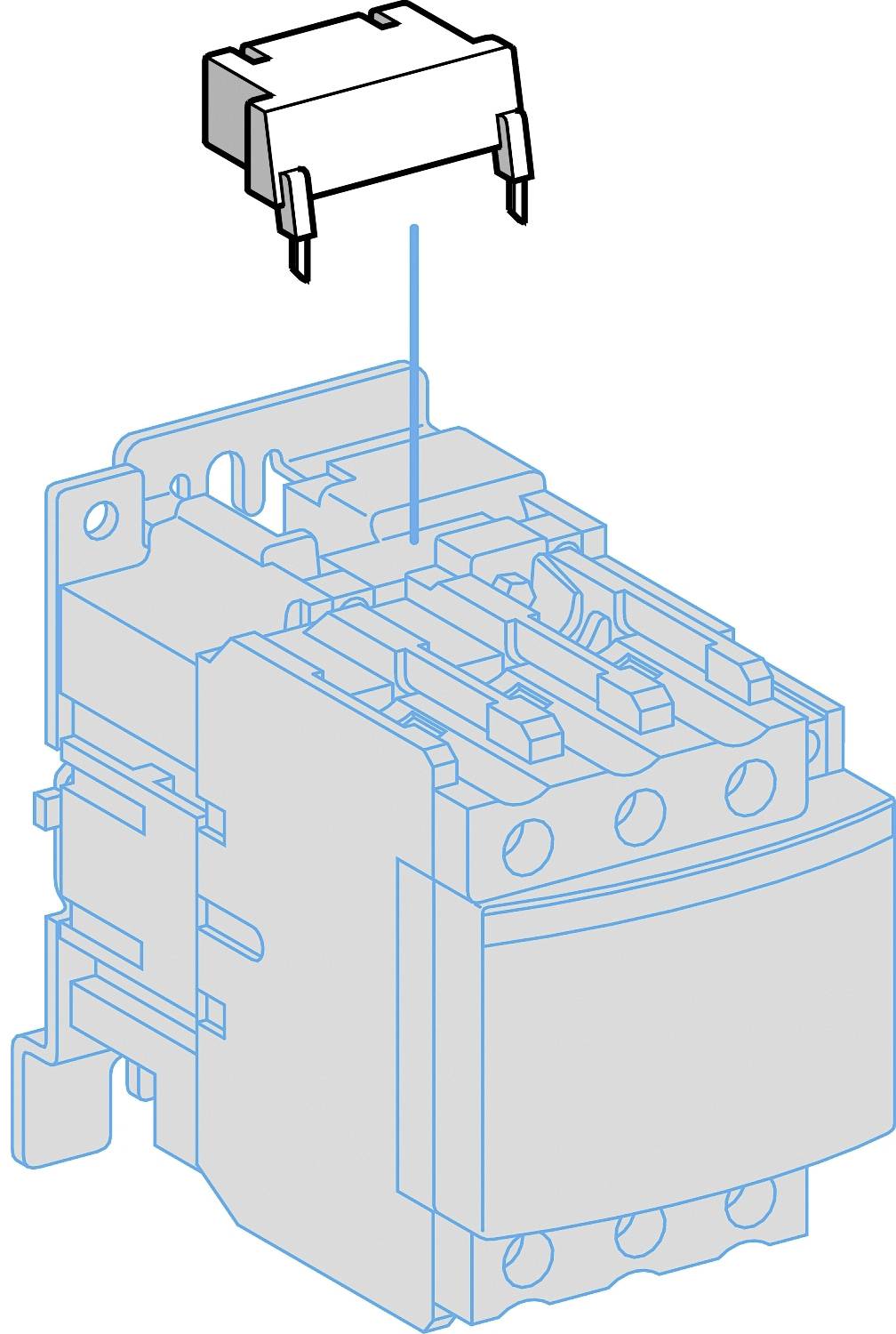Schneider Electric LA4DE3G Entstörmodul für Schütze, Varistor, 50-127V DC, anschraubbar Entstörmodul 1St.