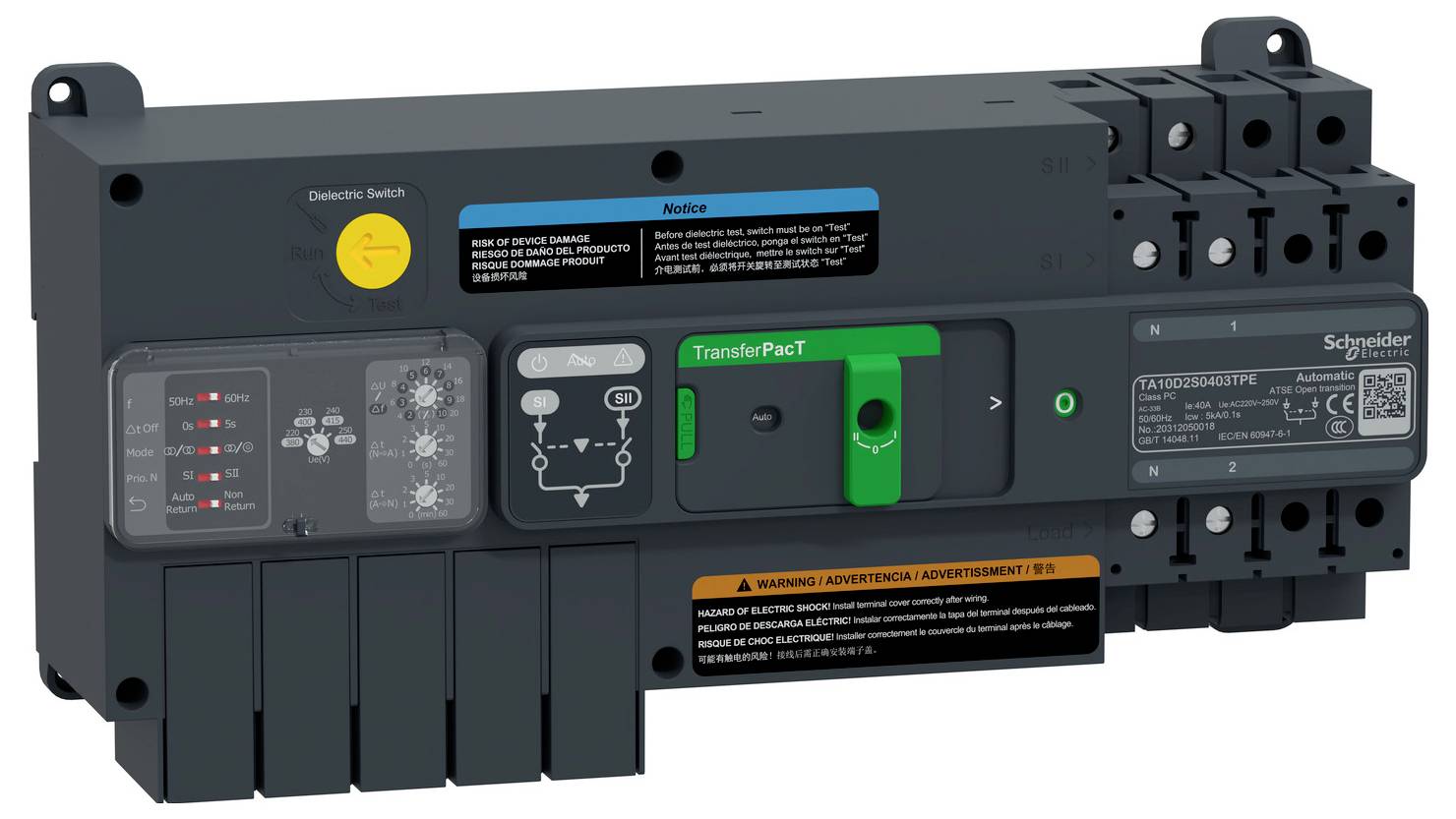 Schneider Electric TA10D2S0403TPE Netzumschaltsteuergerät 1St.