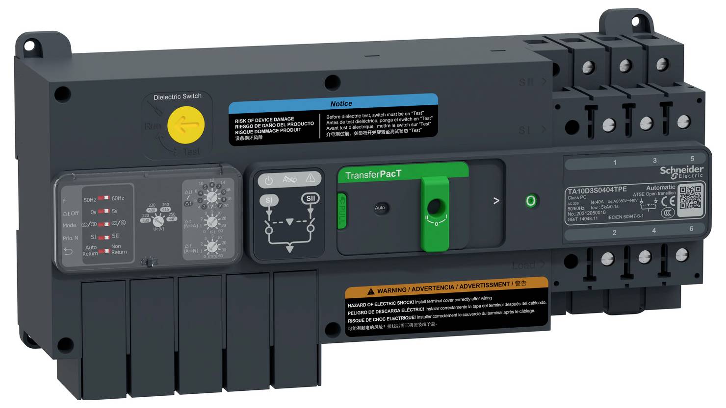 Schneider Electric TA10D3S0404TPE Netzumschaltsteuergerät 1St.