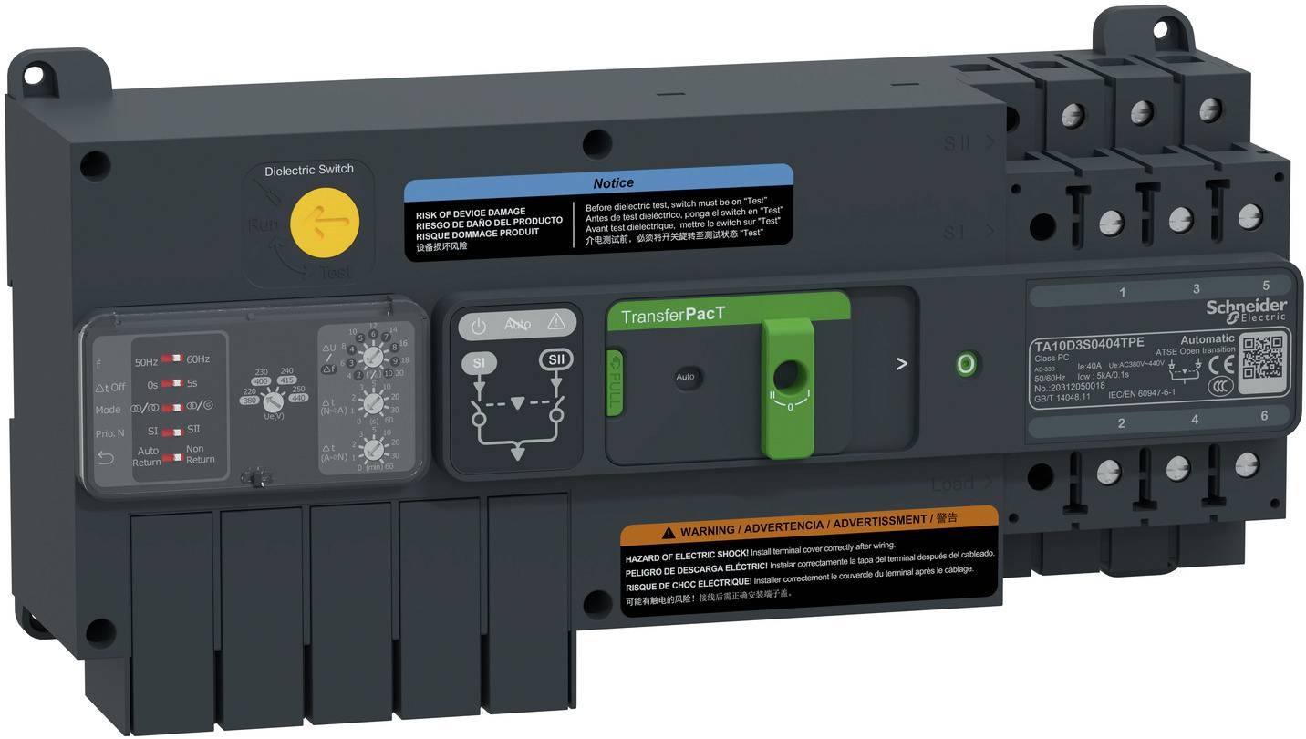 Schneider Electric TA10D3S0404TPE Netzumschaltsteuergerät 1St.