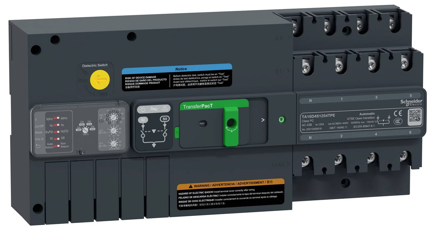 Schneider Electric TA16D4S1254TPE Netzumschaltsteuergerät 1St.