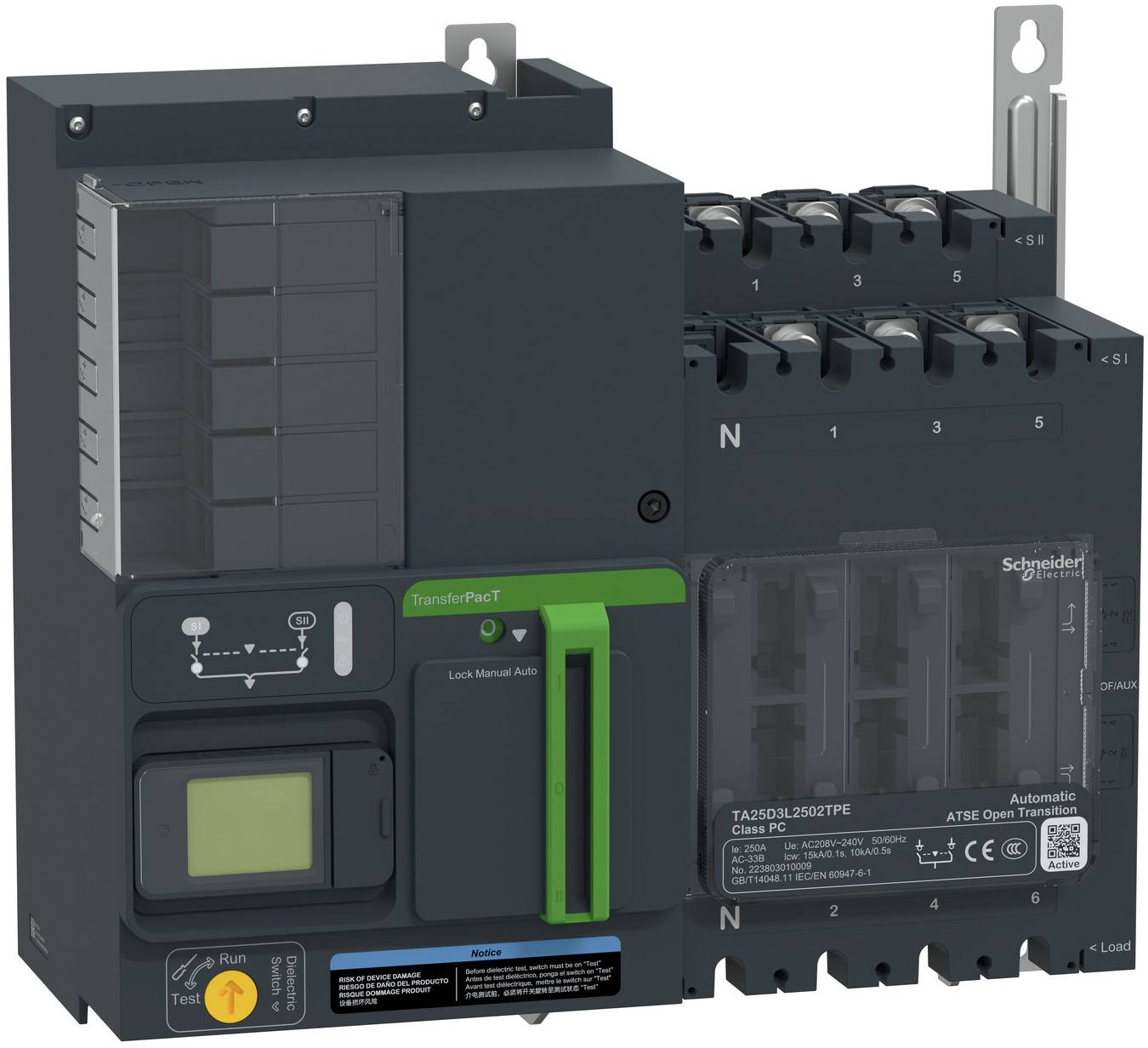 Schneider Electric TA25D3L2502TPE Netzumschaltsteuergerät 1St.