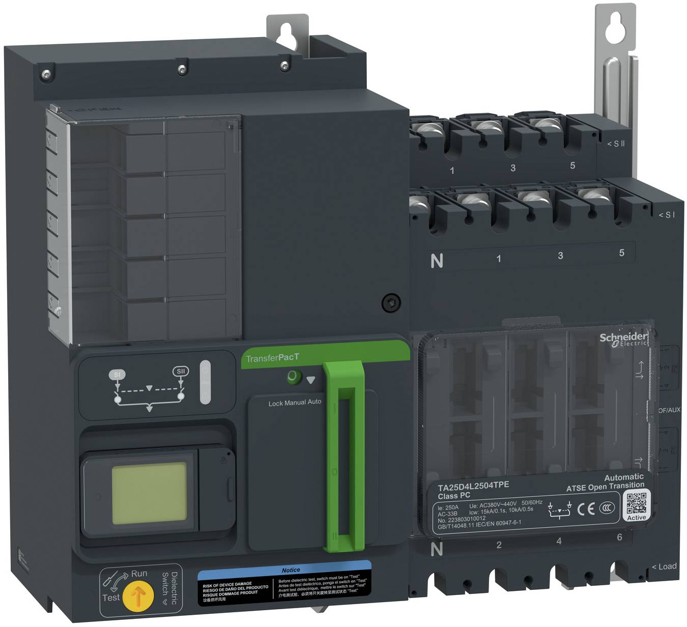 Schneider Electric TA25D4L2004TPE Netzumschaltsteuergerät 1St.