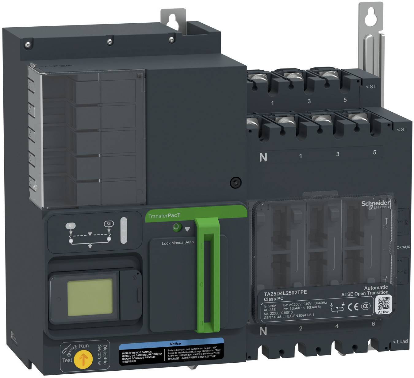 Schneider Electric TA25D4L2502TPE Netzumschaltsteuergerät 1St.