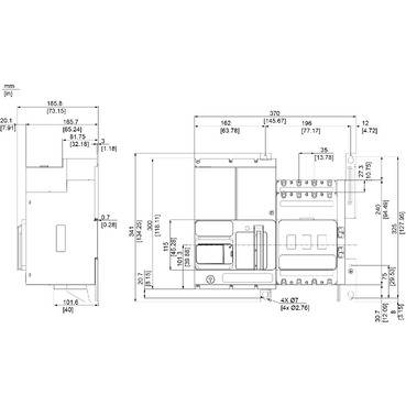 Schneider Electric TA25D4L2504TPE Netzumschaltsteuergerät 1St.